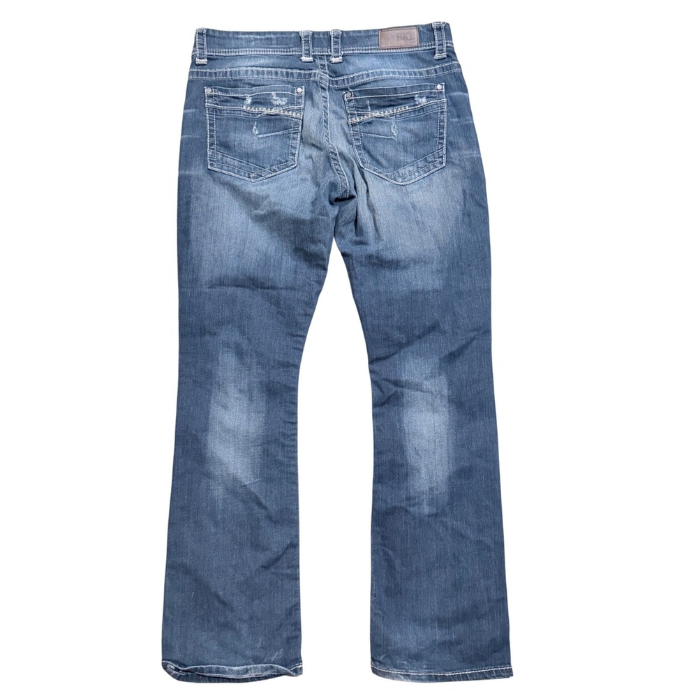 BKE Payton Bootcut Jeans Womens 34 L Long Medium Wash Blue Stretch Denim Pants